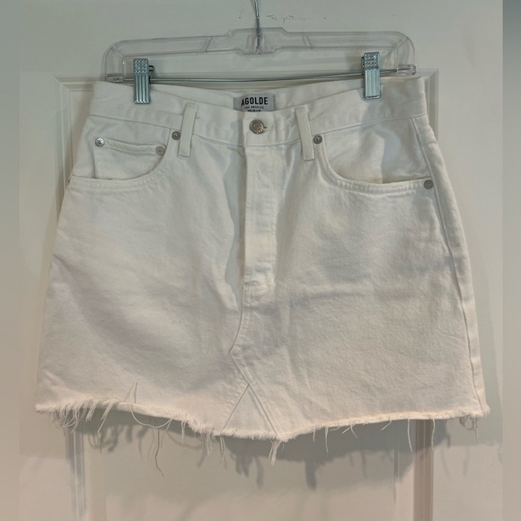 Agolde White Mini Skirt - Picture 1 of 1